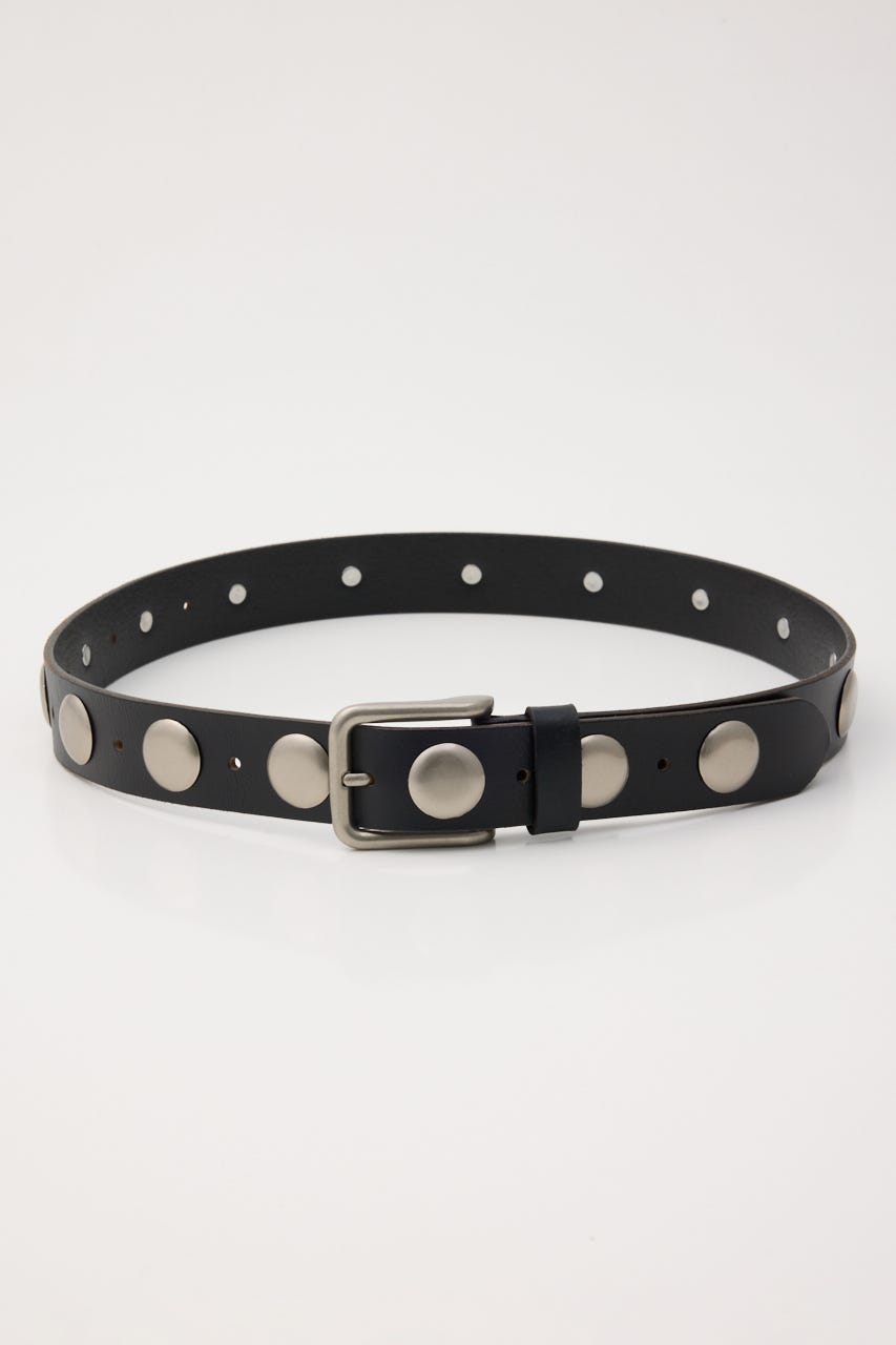 STUDS LEATHER ベルト BLK FREE