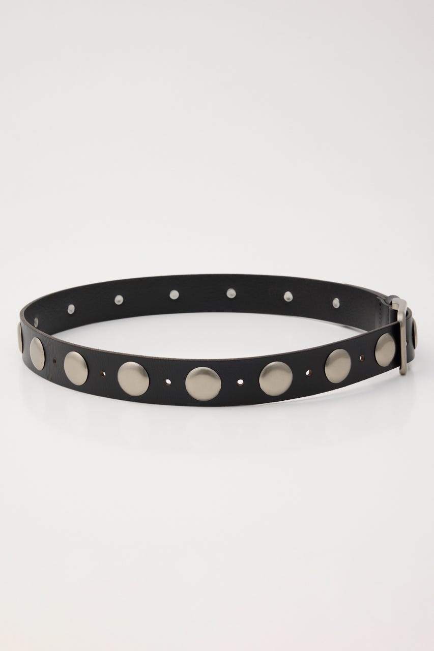 STUDS LEATHER ベルト BLK FREE