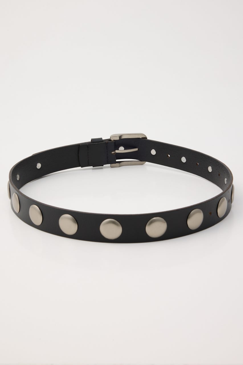 STUDS LEATHER ベルト BLK FREE