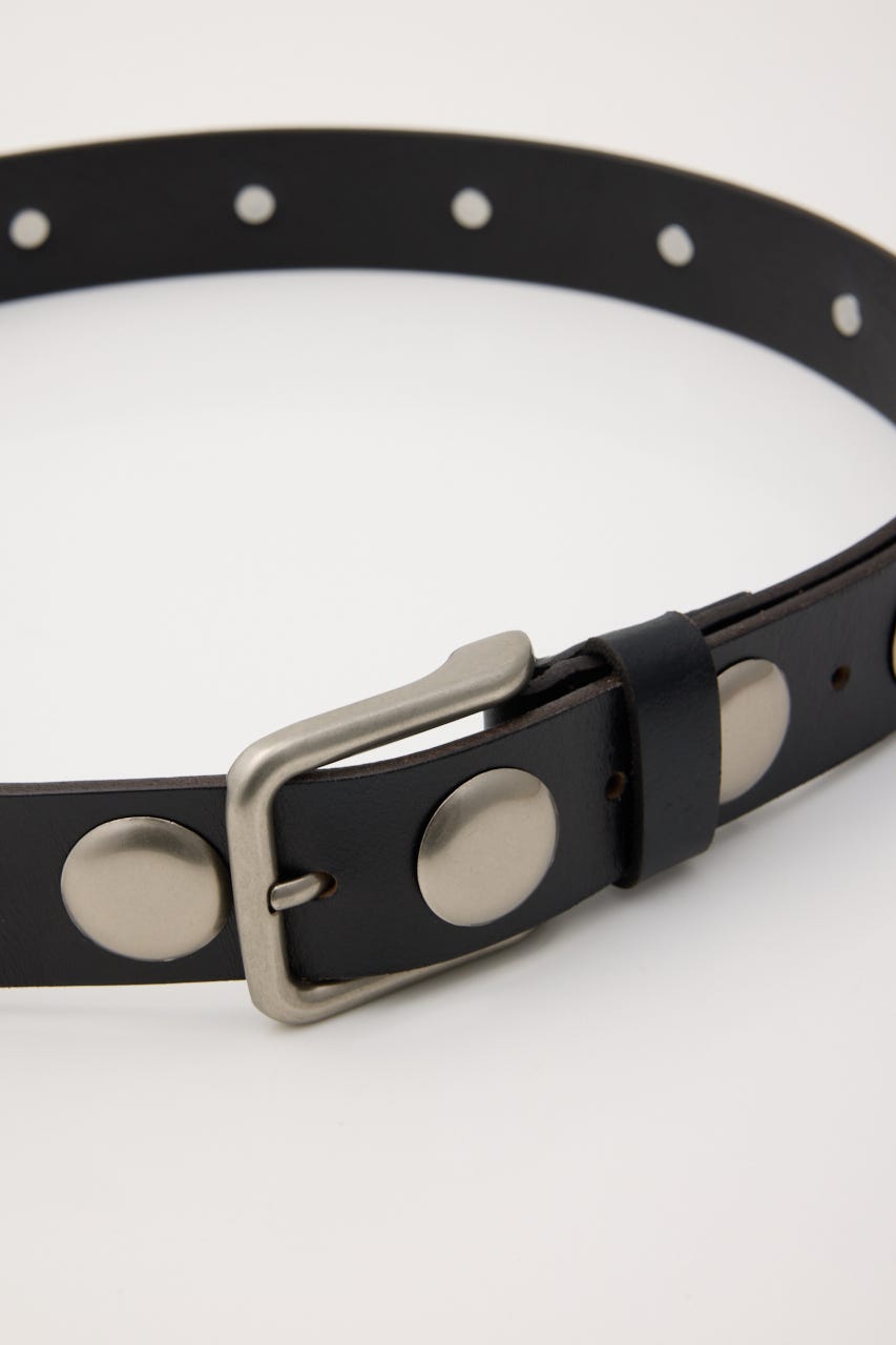 STUDS LEATHER ベルト BLK FREE