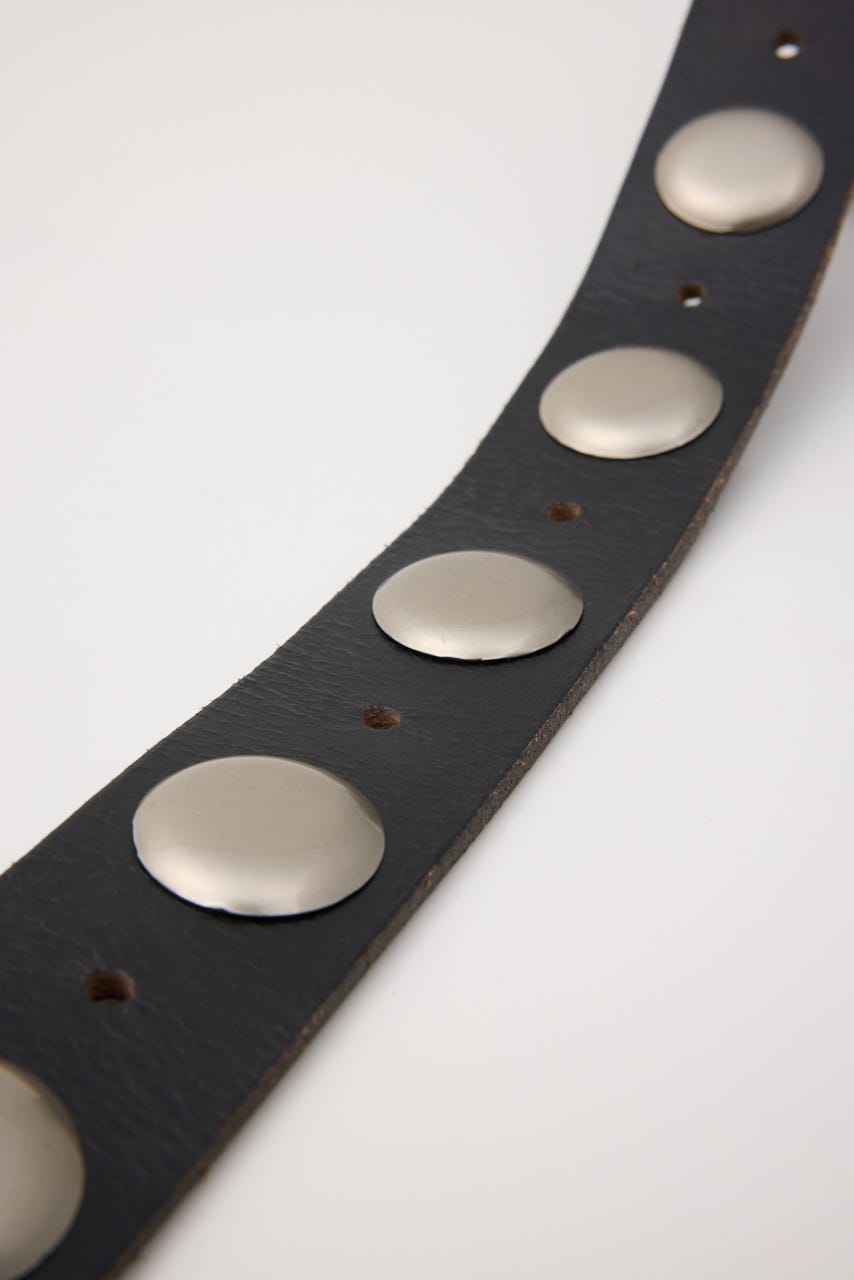 STUDS LEATHER ベルト BLK FREE