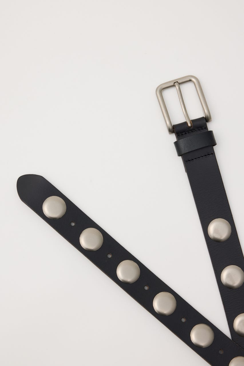 STUDS LEATHER ベルト BLK FREE