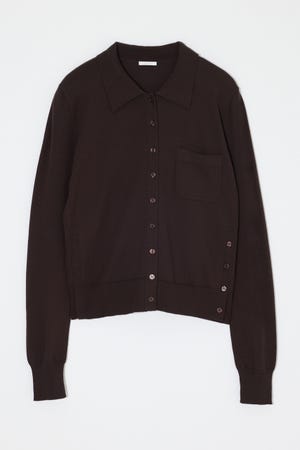 MANY WAY BUTTON KNIT シャツ