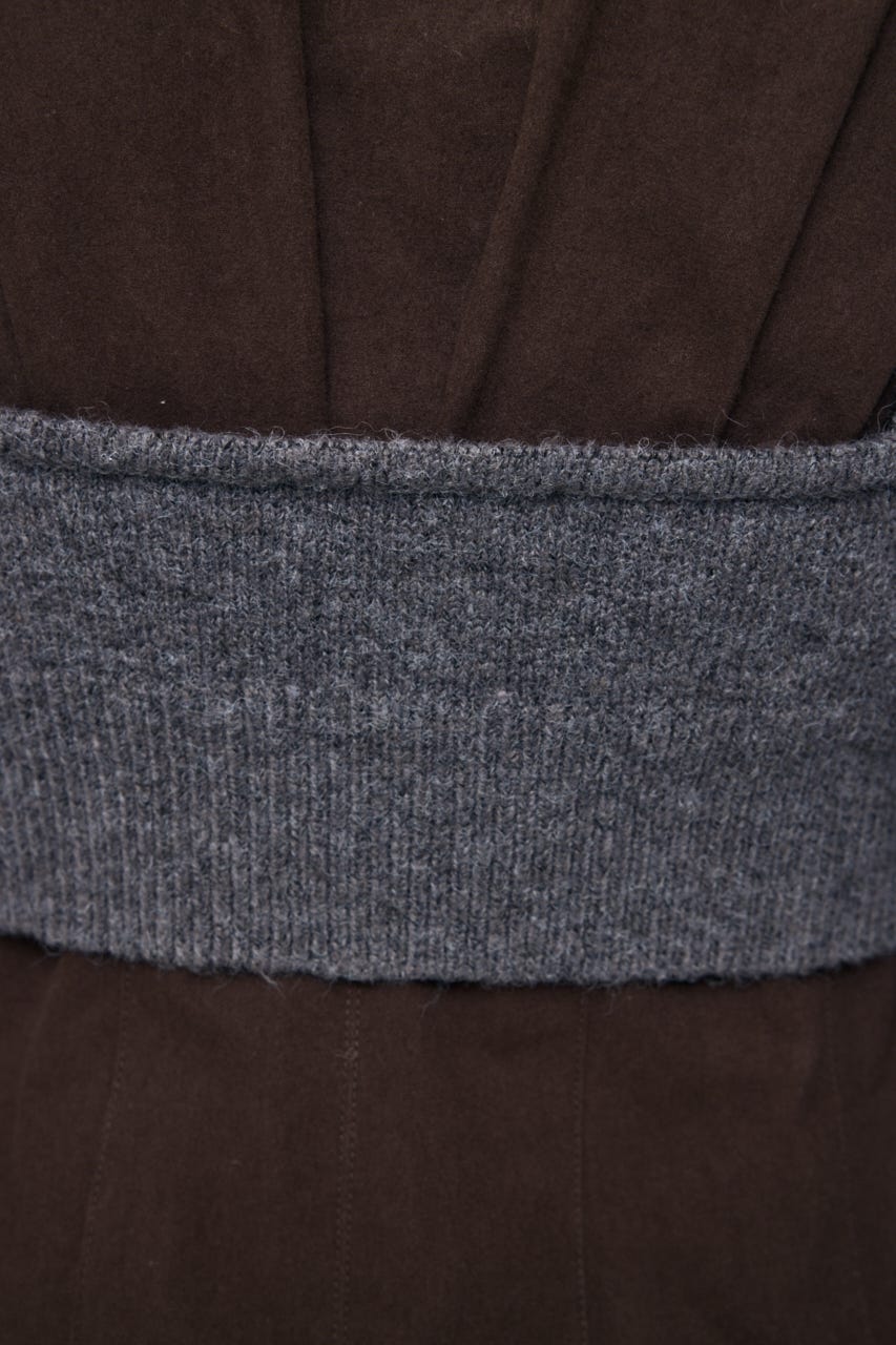 WOOL BLEND KNIT ブラ BRN FREE