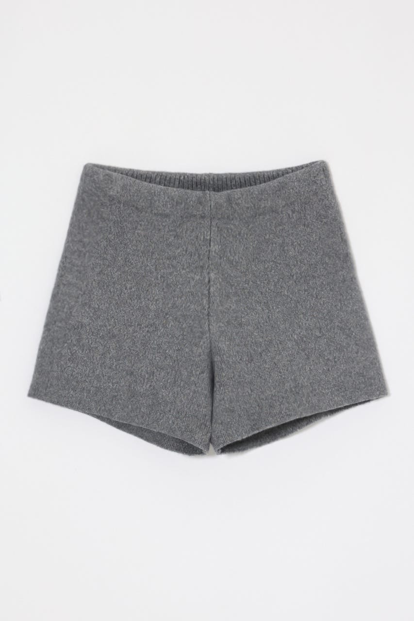 RELAXED KNIT ショーツ GRY FREE
