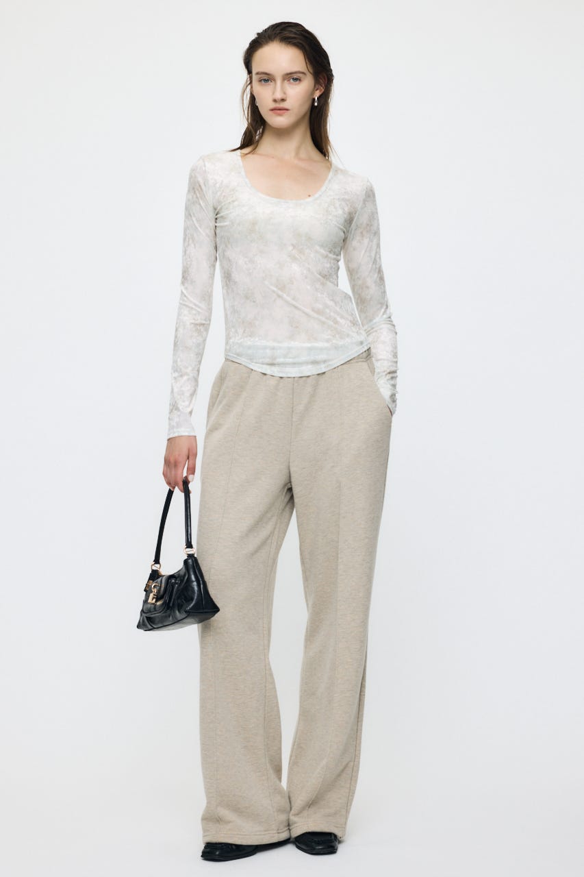 2WAY FLOWER VELOUR トップス IVOY FREE