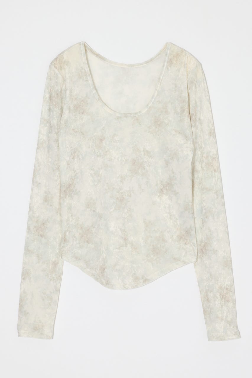2WAY FLOWER VELOUR トップス IVOY FREE