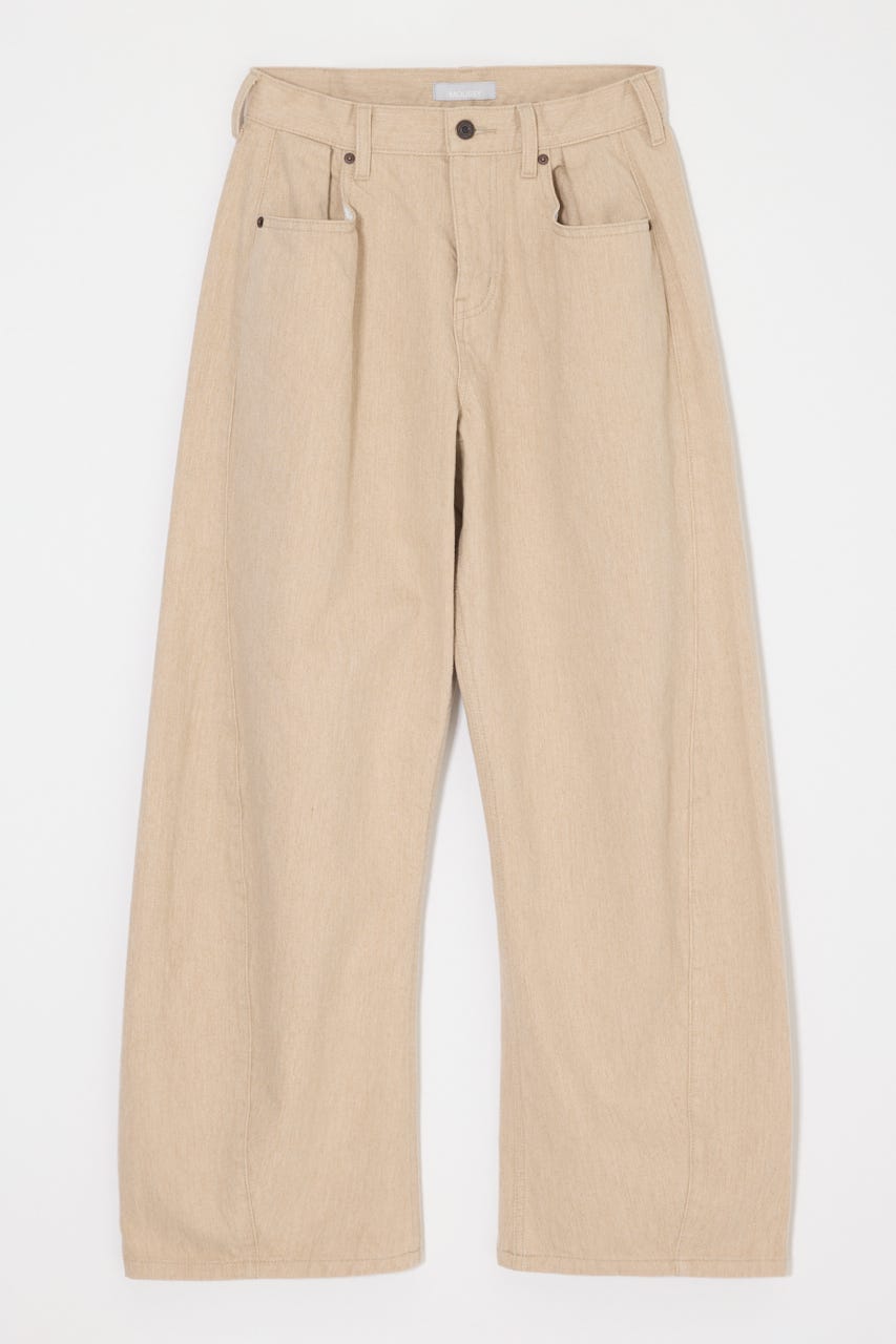 LOOSE WAIST CURVED ストレート BEG 2