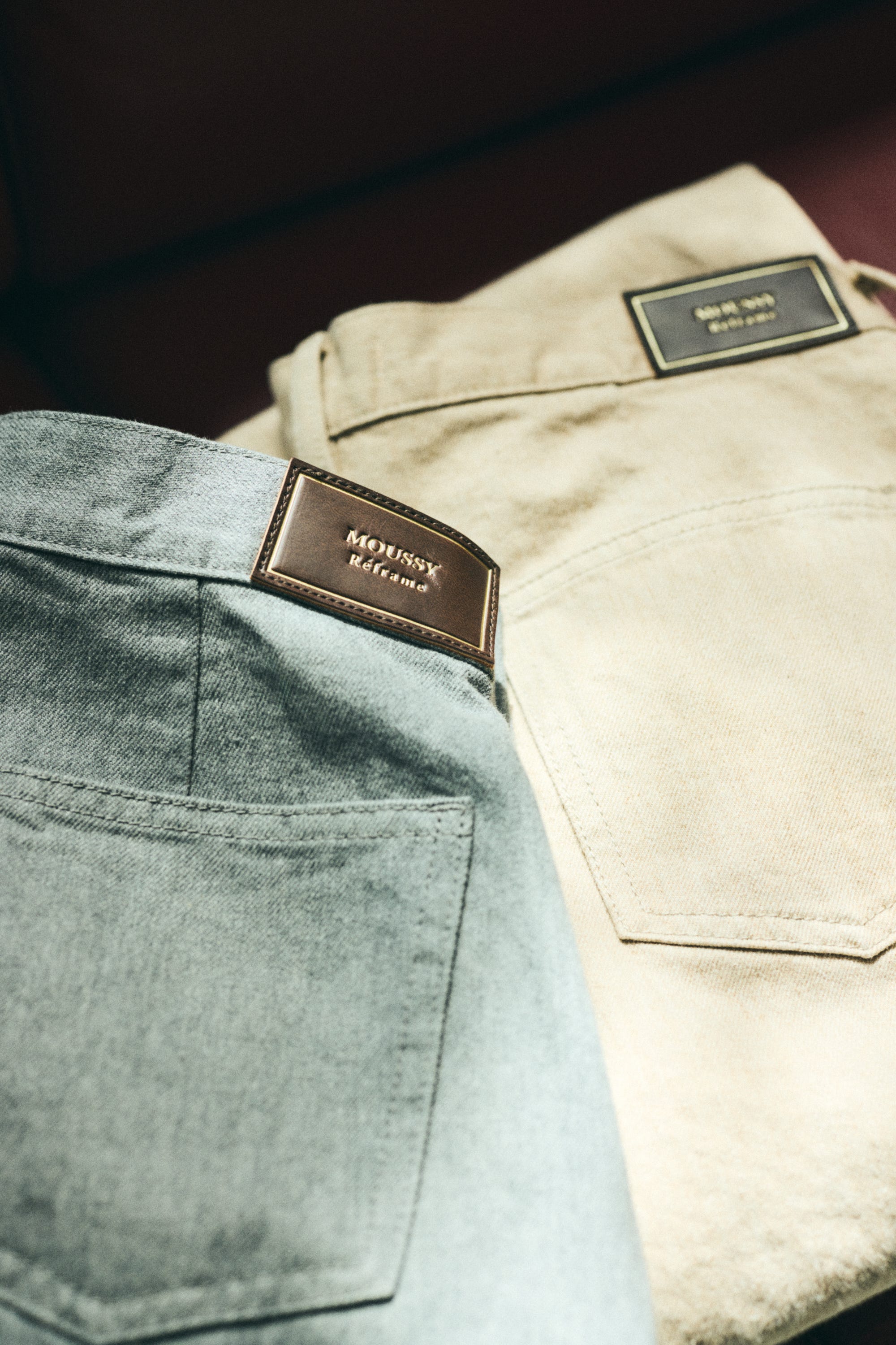 LOOSE WAIST CURVED ストレート BEG 2