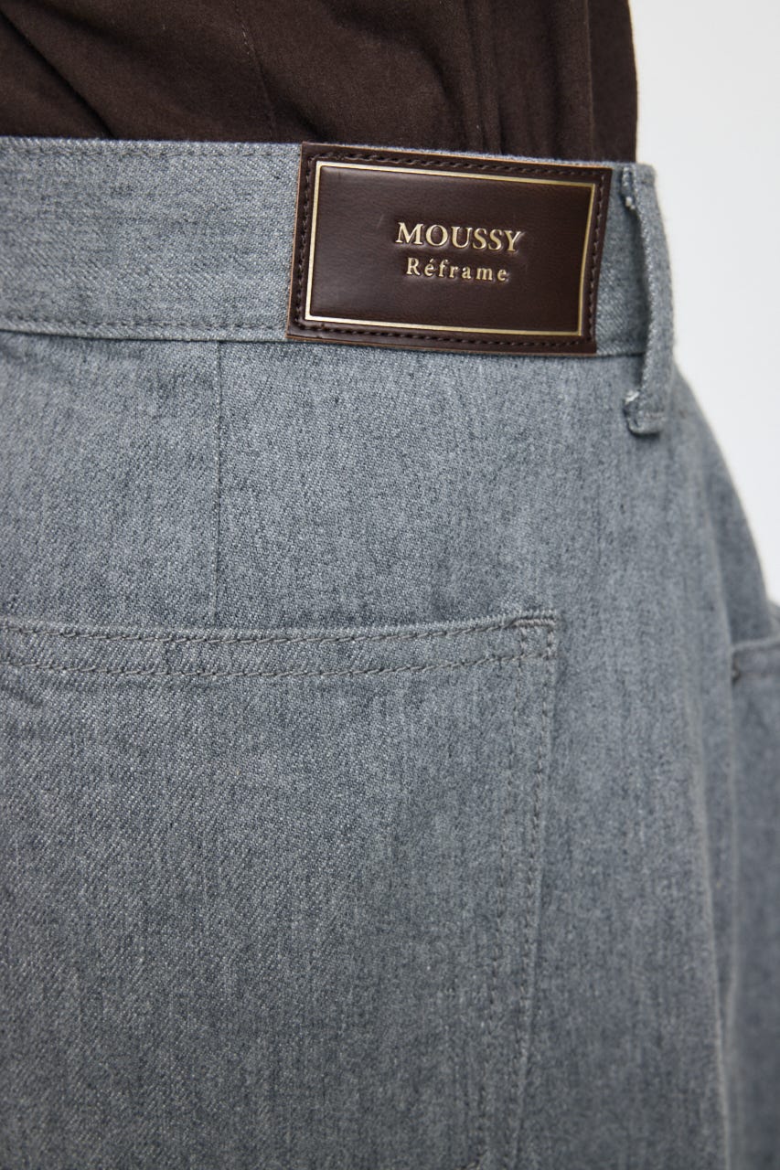 LOOSE WAIST CURVED ストレート GRY 0