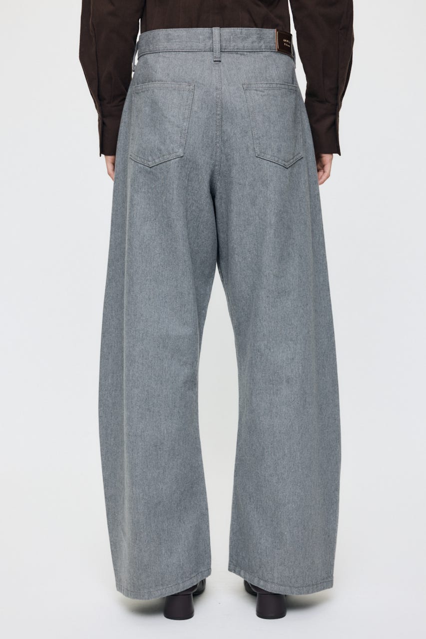LOOSE WAIST CURVED ストレート GRY 0