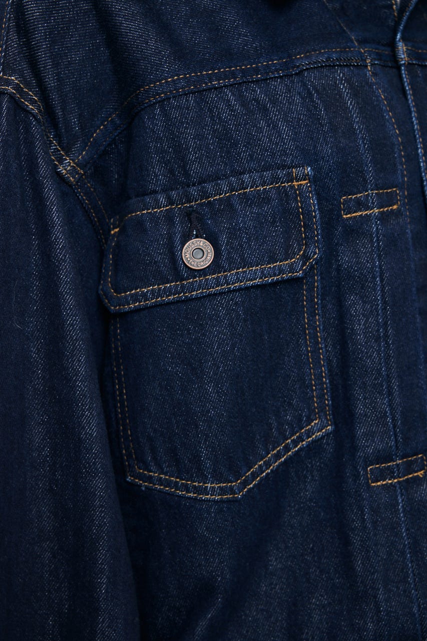 GATHER HEM DENIM ジャケット One Wash FREE