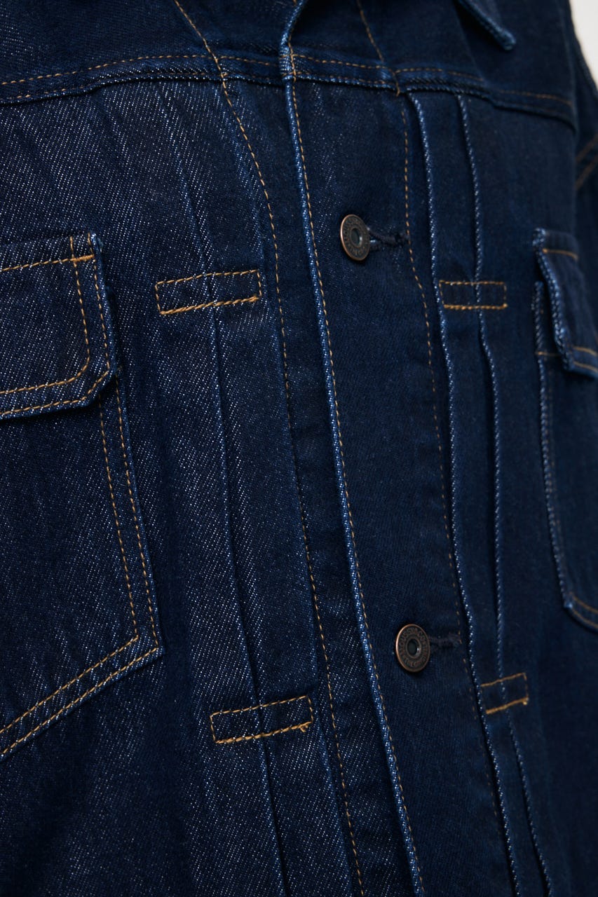 GATHER HEM DENIM ジャケット One Wash FREE