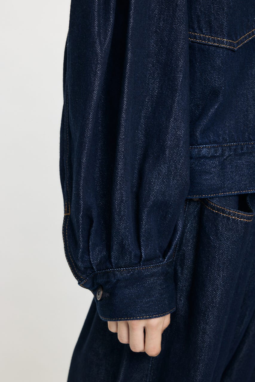 GATHER HEM DENIM ジャケット One Wash FREE