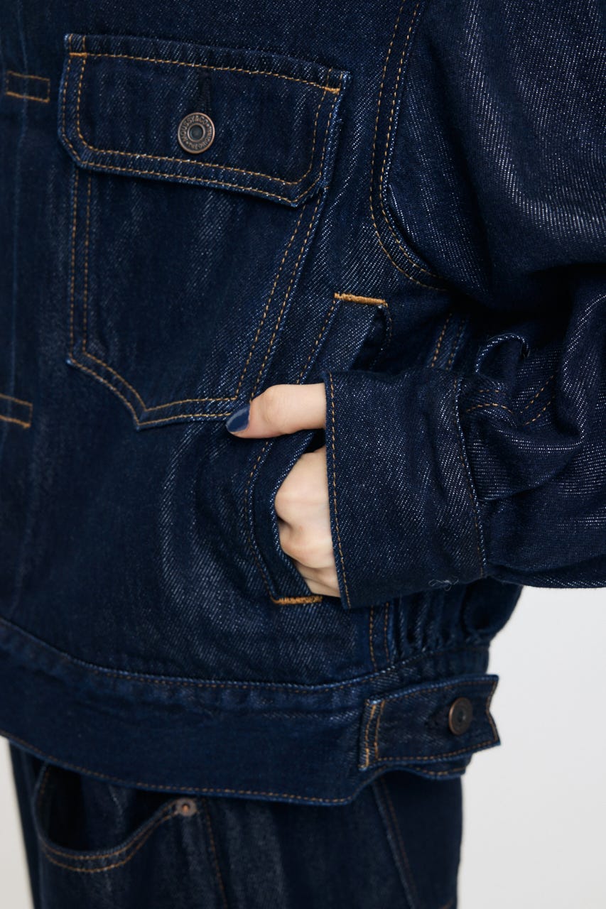 GATHER HEM DENIM ジャケット One Wash FREE
