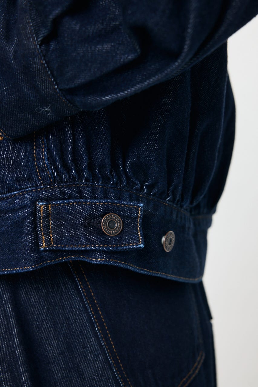 GATHER HEM DENIM ジャケット One Wash FREE