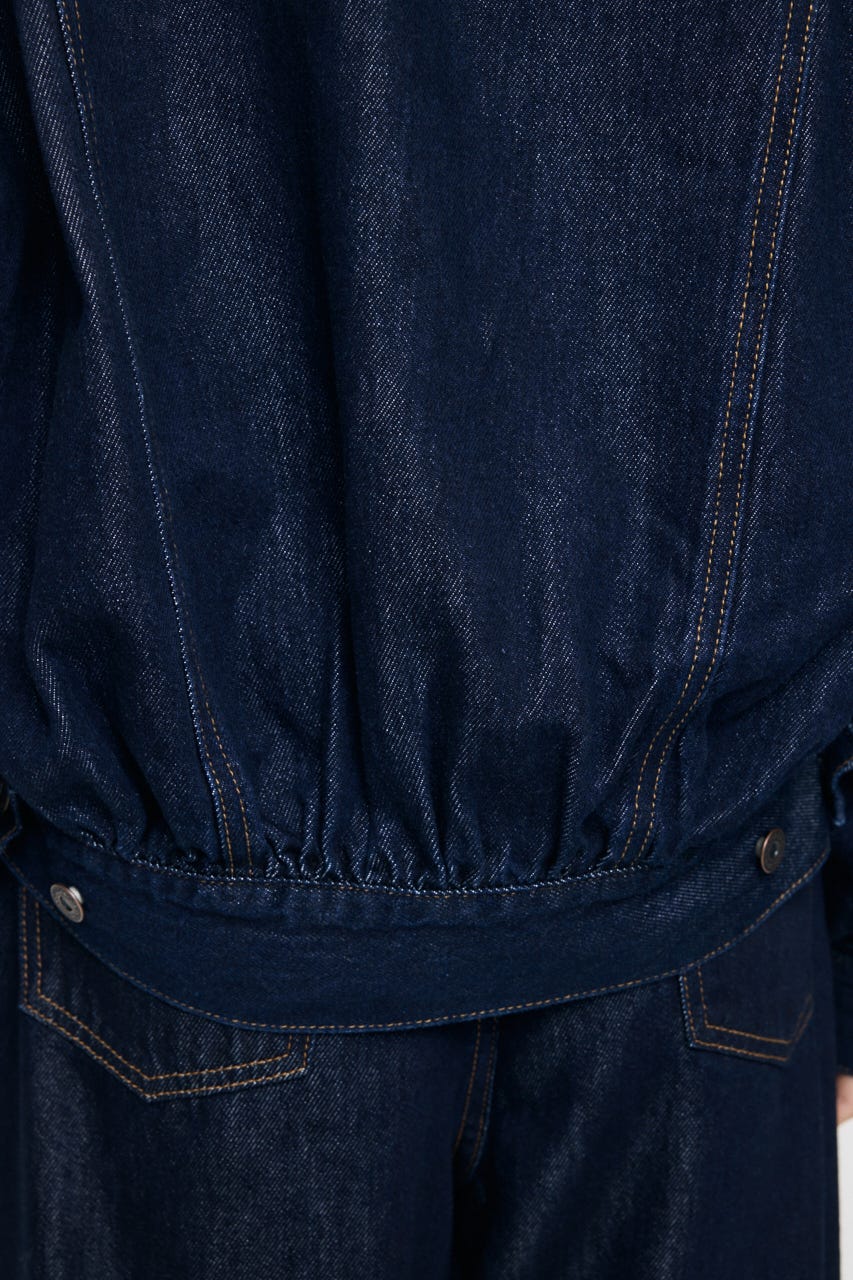 GATHER HEM DENIM ジャケット One Wash FREE