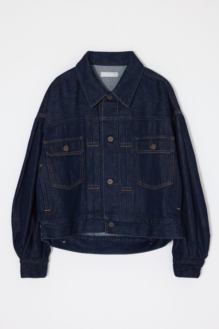 GATHER HEM DENIM ジャケット One Wash FREE