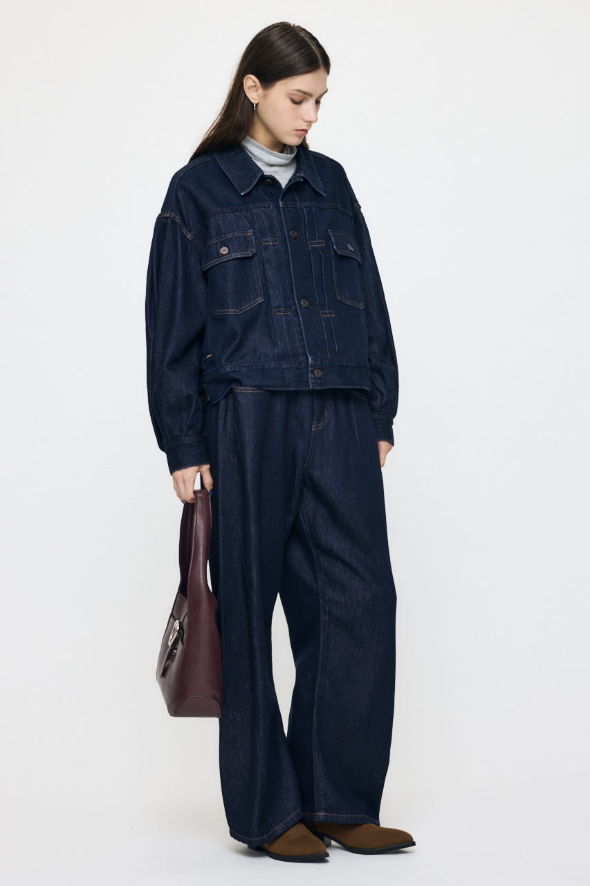 GATHER HEM DENIM ジャケット One Wash FREE