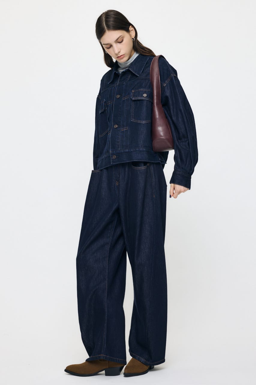 GATHER HEM DENIM ジャケット One Wash FREE