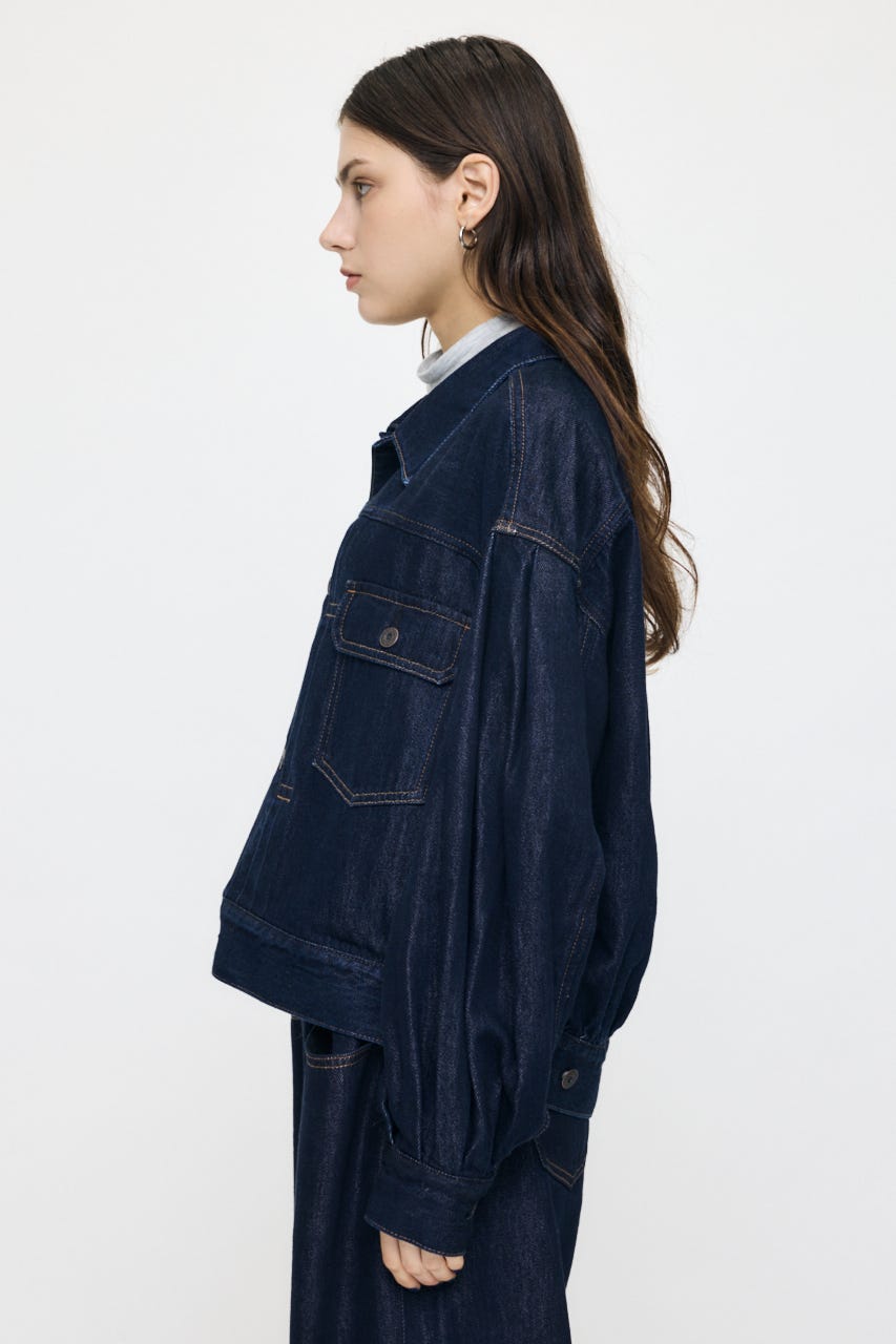 GATHER HEM DENIM ジャケット One Wash FREE