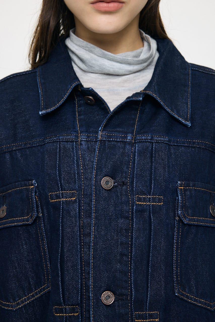 GATHER HEM DENIM ジャケット One Wash FREE