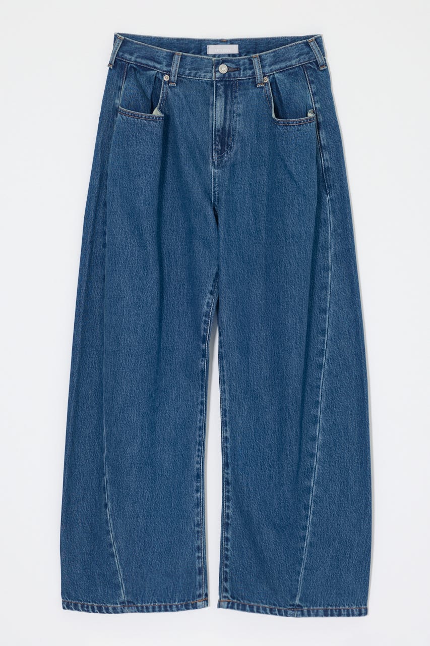 LOOSE WAIST DENIM ストレート BLU 2