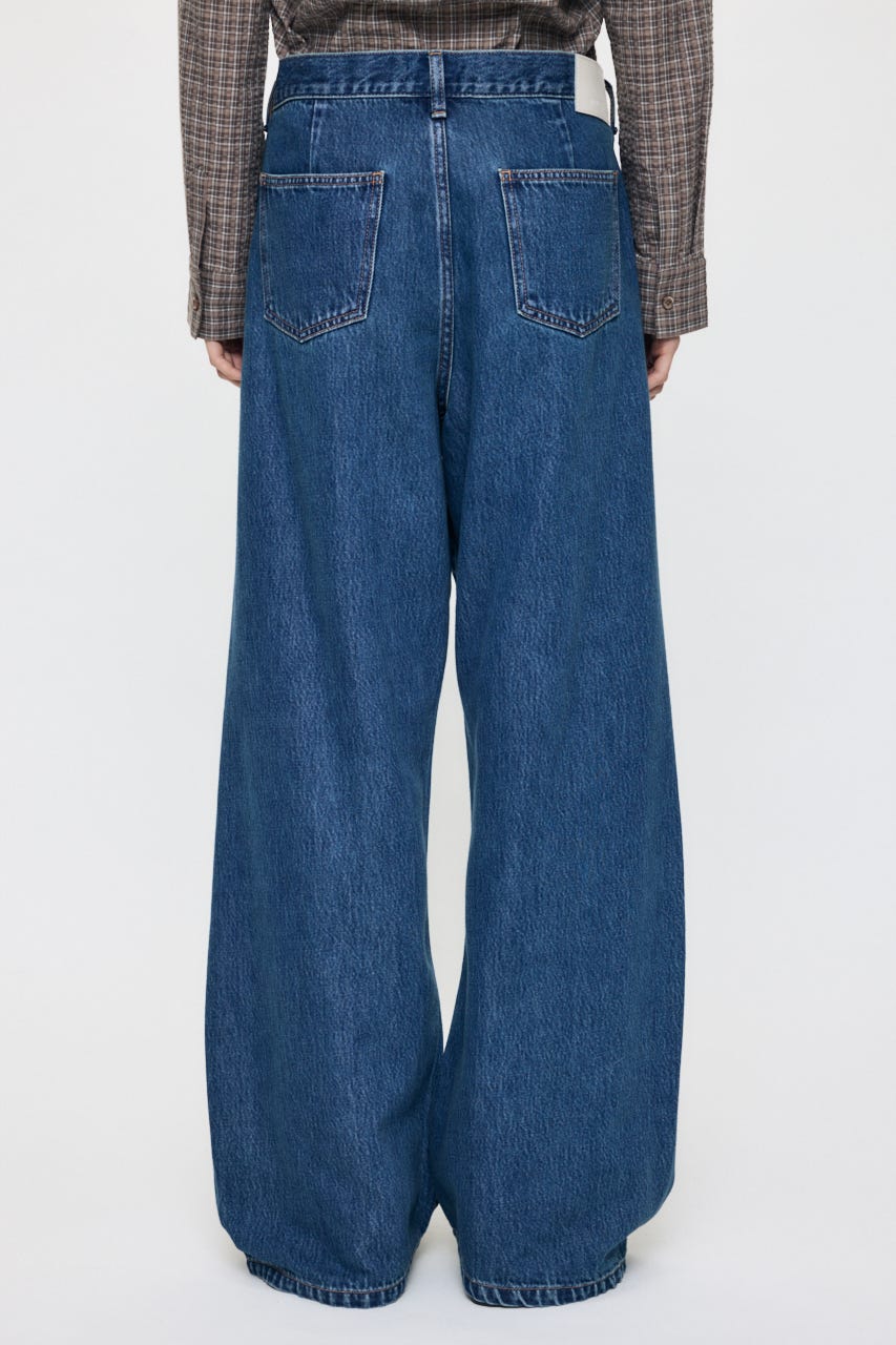 LOOSE WAIST DENIM ストレート BLU 2