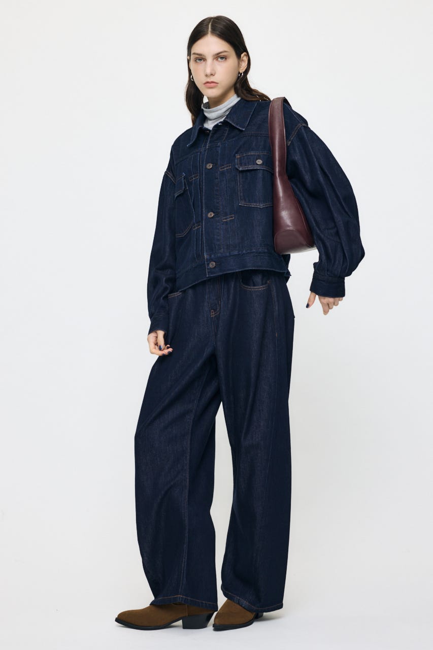 LOOSE WAIST DENIM ストレート One Wash 0
