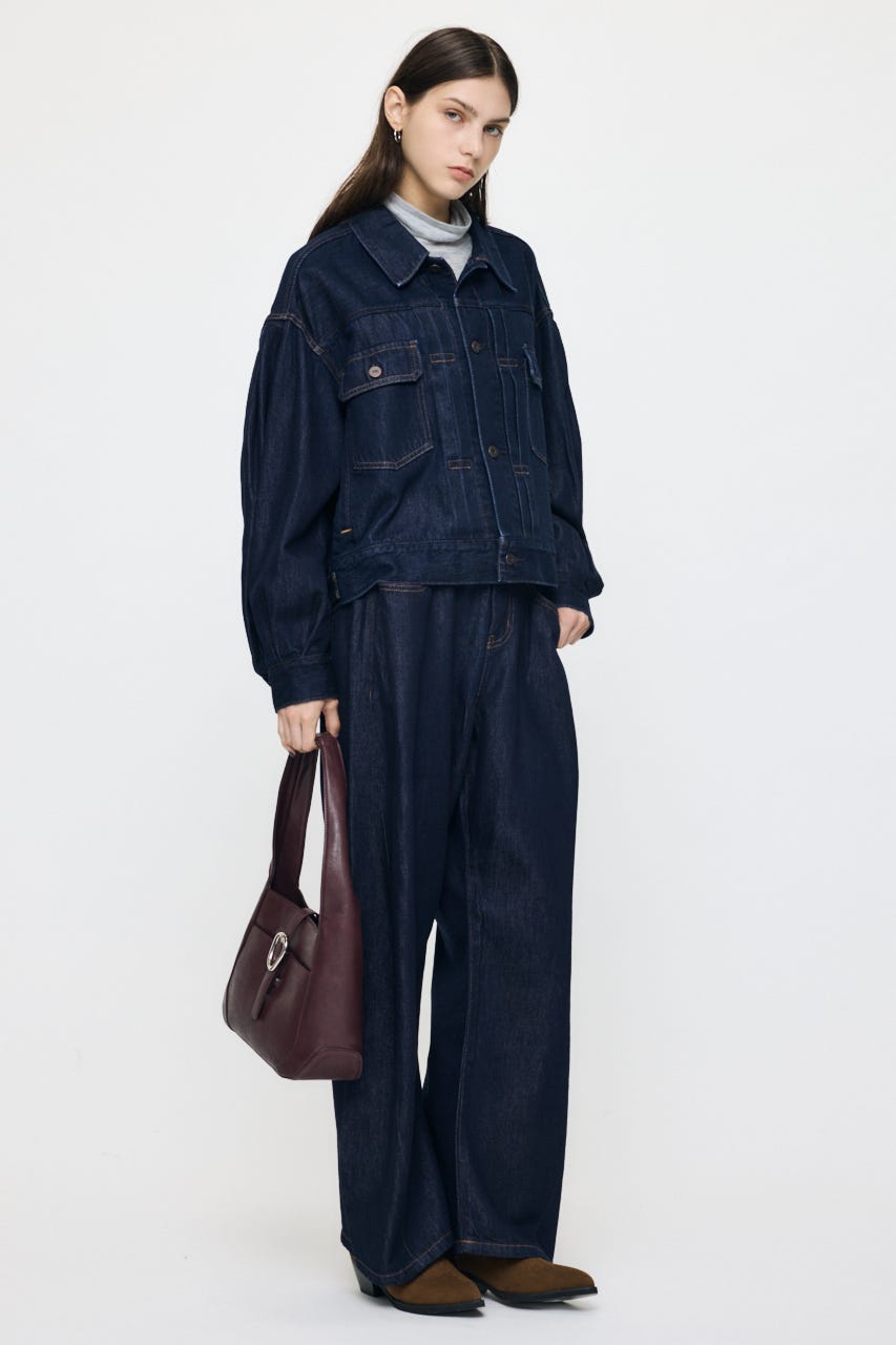 LOOSE WAIST DENIM ストレート One Wash 0