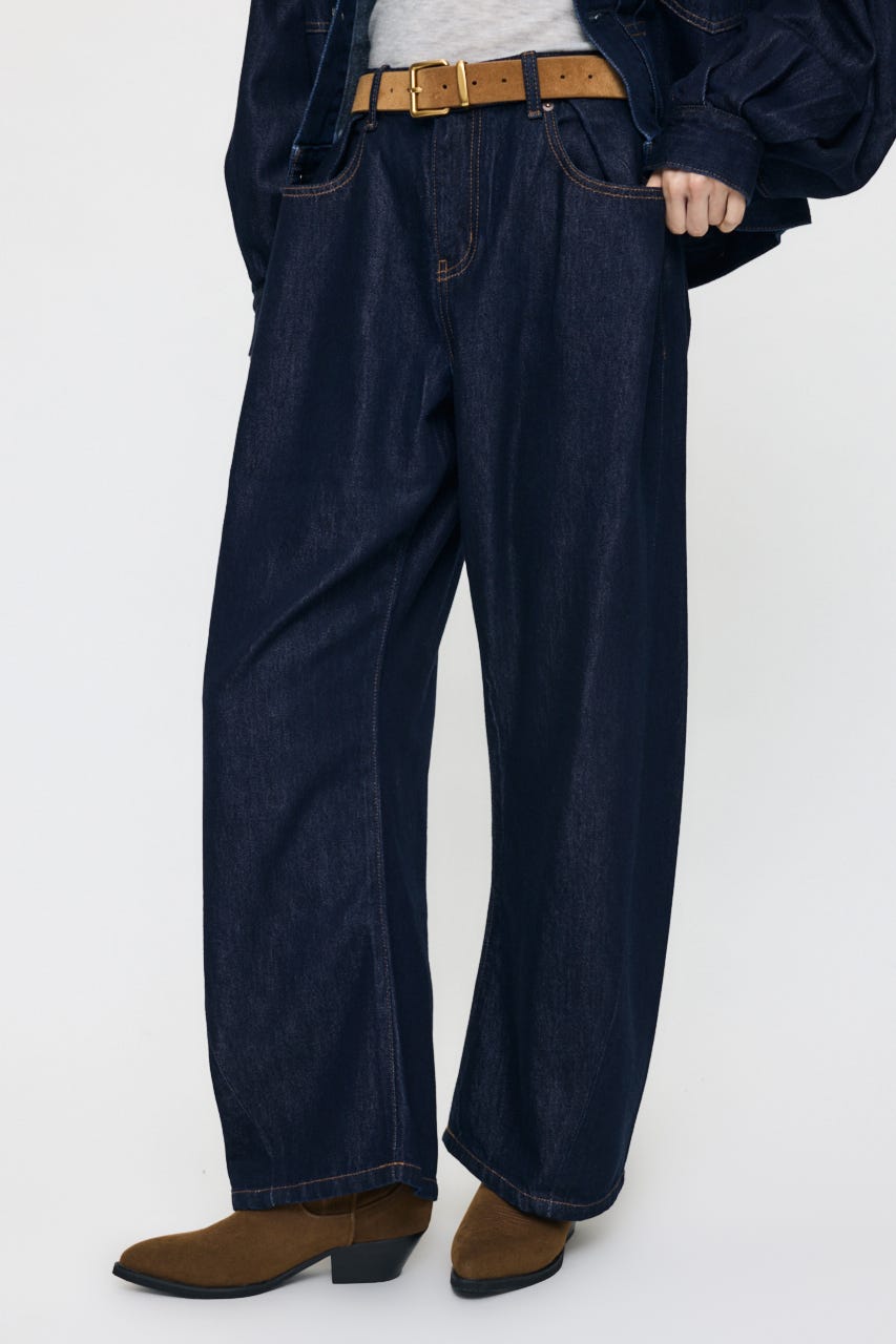 LOOSE WAIST DENIM ストレート One Wash 0