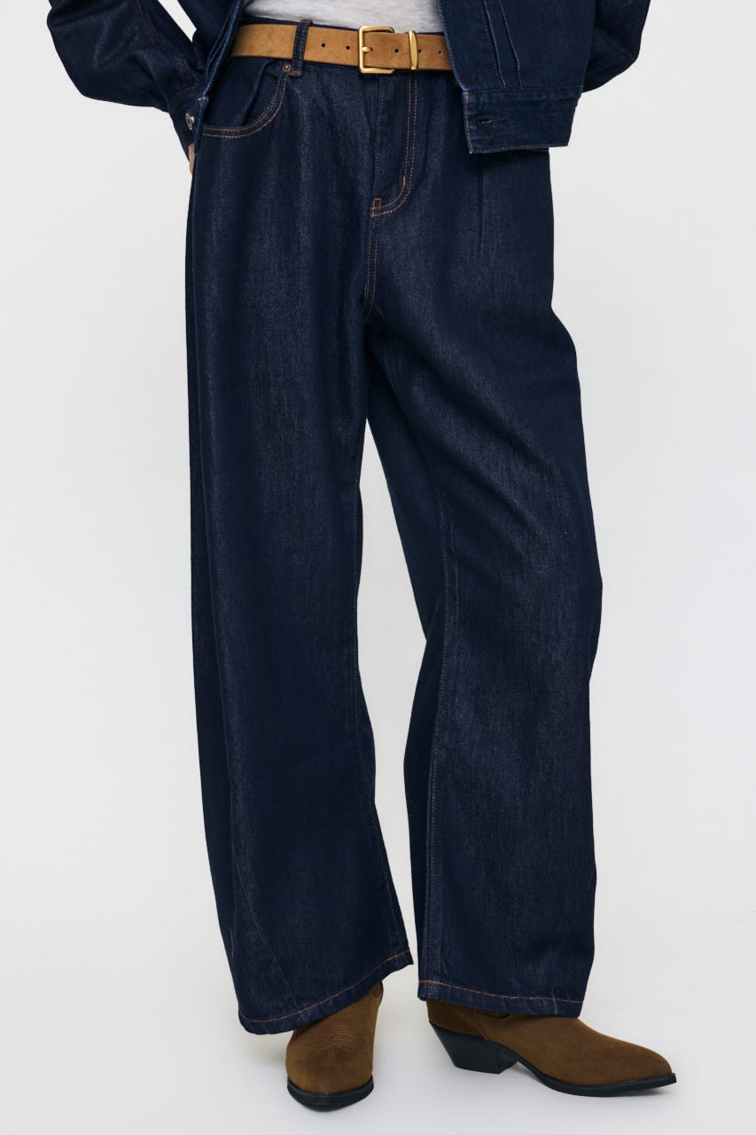 LOOSE WAIST DENIM ストレート One Wash 0