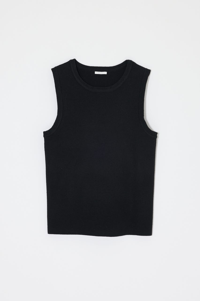 COMFORTABLE KNIT タンク BLK FREE