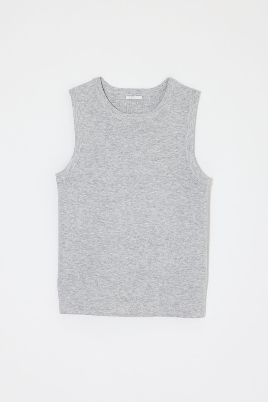 COMFORTABLE KNIT タンク T.GRY FREE