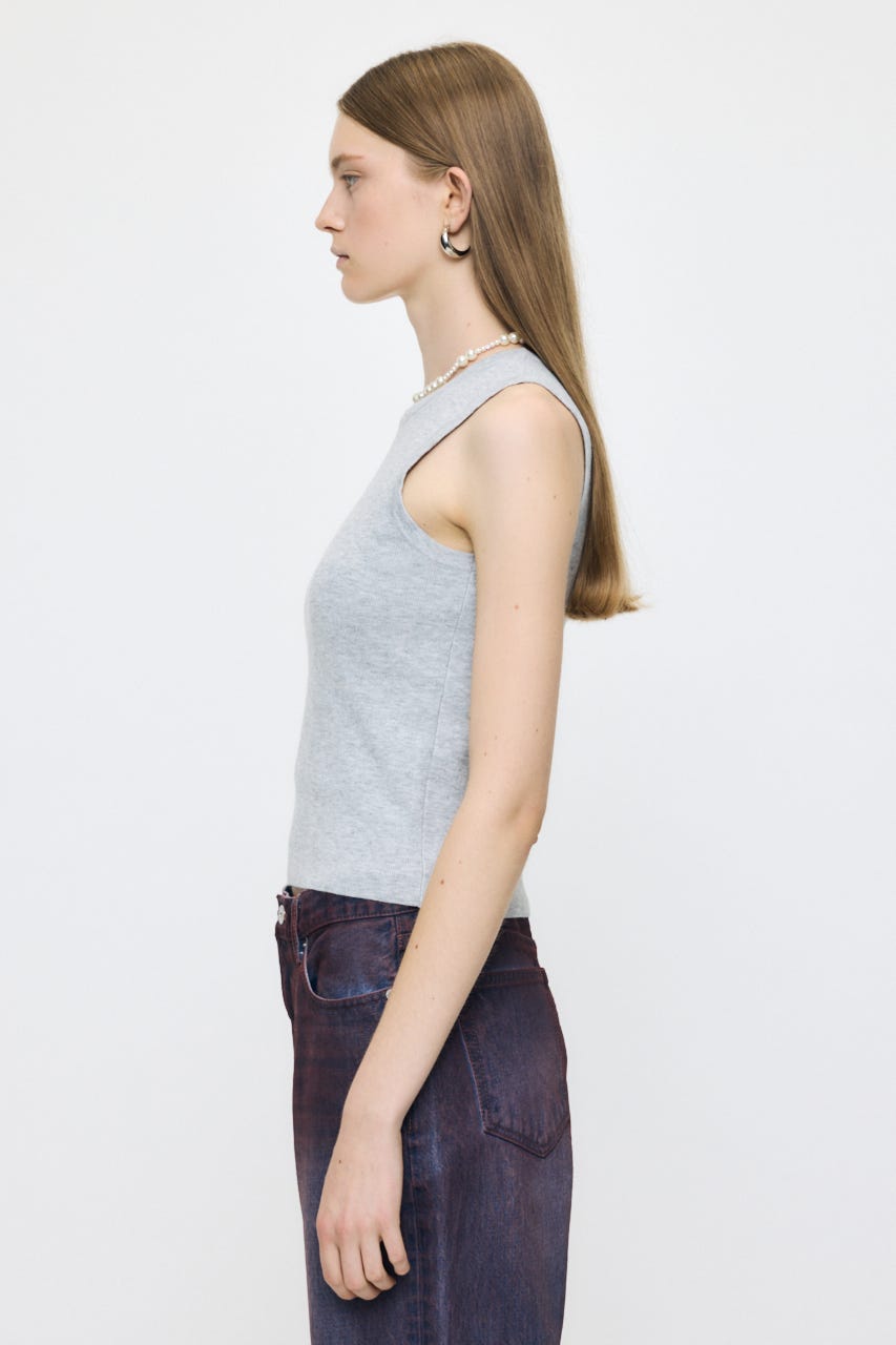 COMFORTABLE KNIT タンク T.GRY FREE