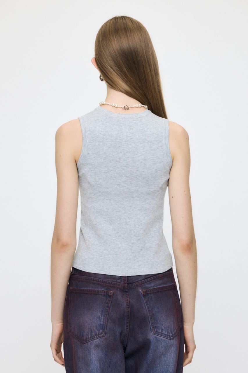 COMFORTABLE KNIT タンク T.GRY FREE