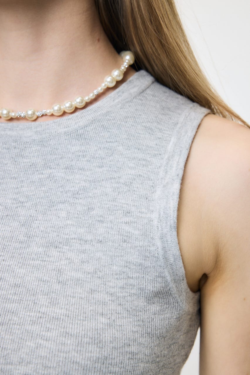 COMFORTABLE KNIT タンク T.GRY FREE