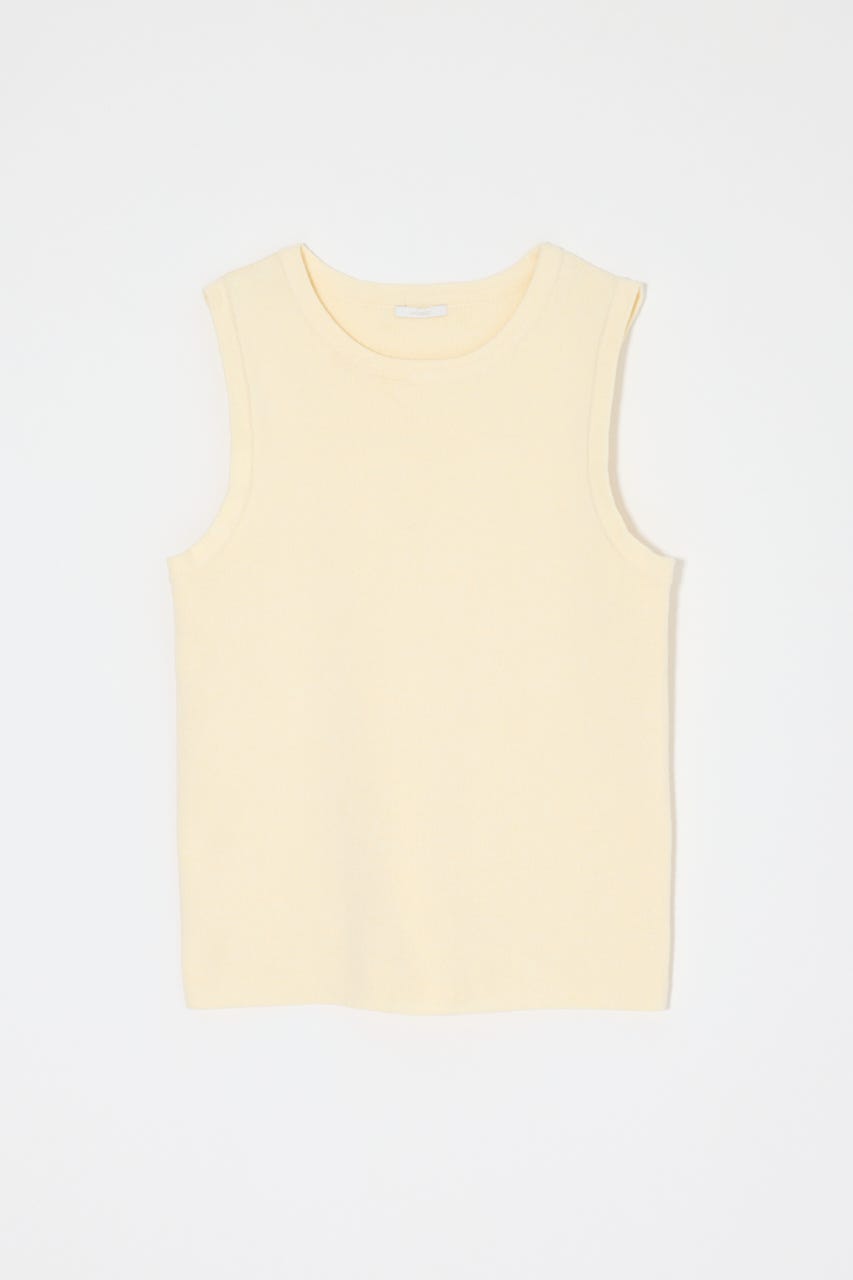 COMFORTABLE KNIT タンク WHT FREE