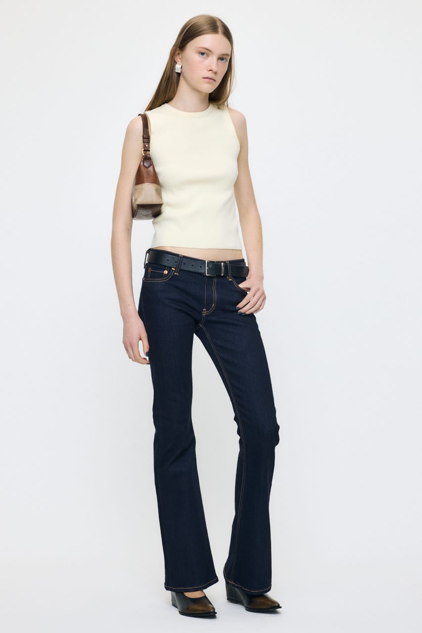 COMFORTABLE KNIT タンク WHT FREE