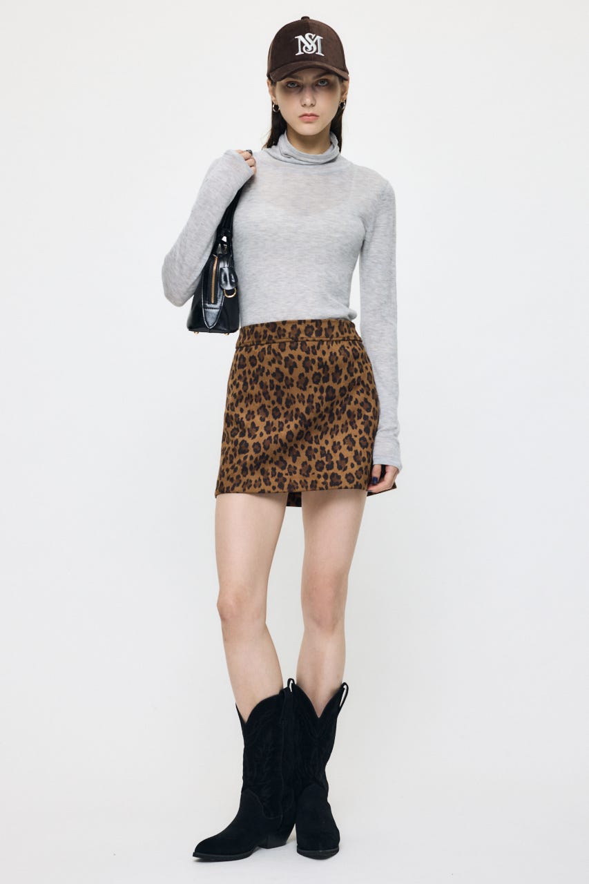 ES SHEER TURTLE KNIT トップス T.GRY FREE