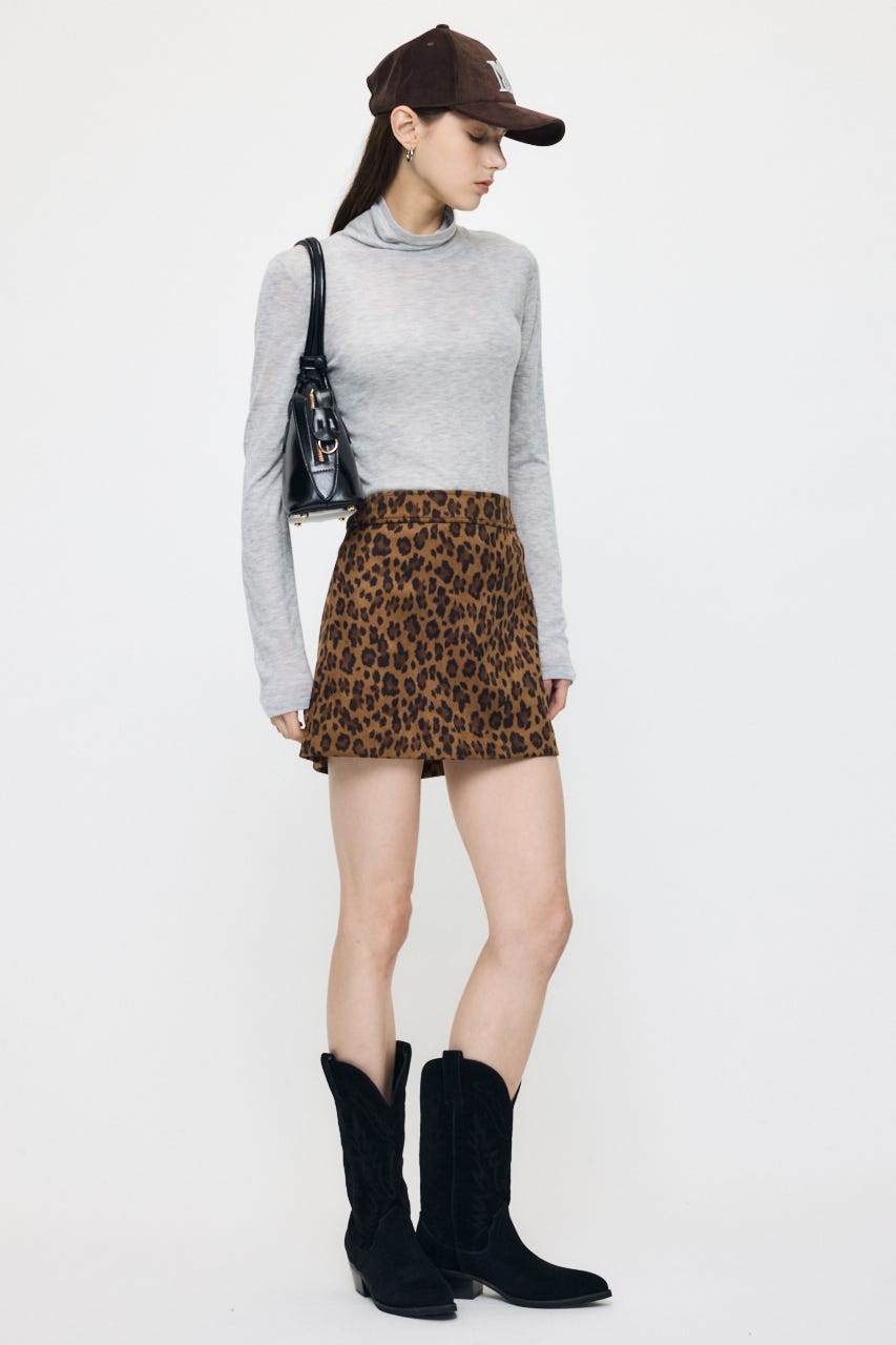 ES SHEER TURTLE KNIT トップス T.GRY FREE