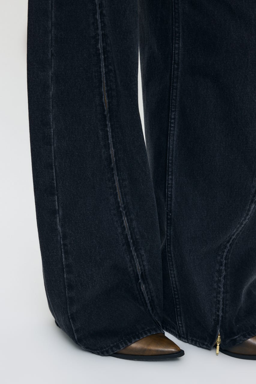 ZIPPER COCOON ストレート BLK 0