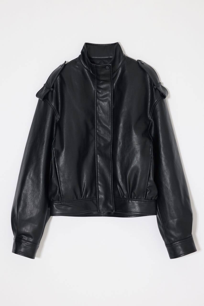 F/LEATHER OVERSIZED ブルゾン