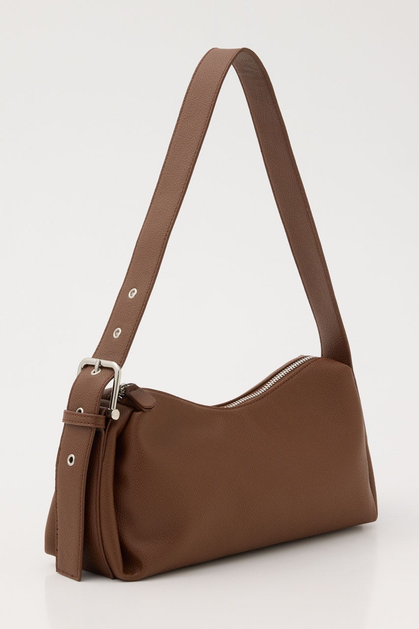 BELTED ONE SHOULDER バッグ BRN FREE