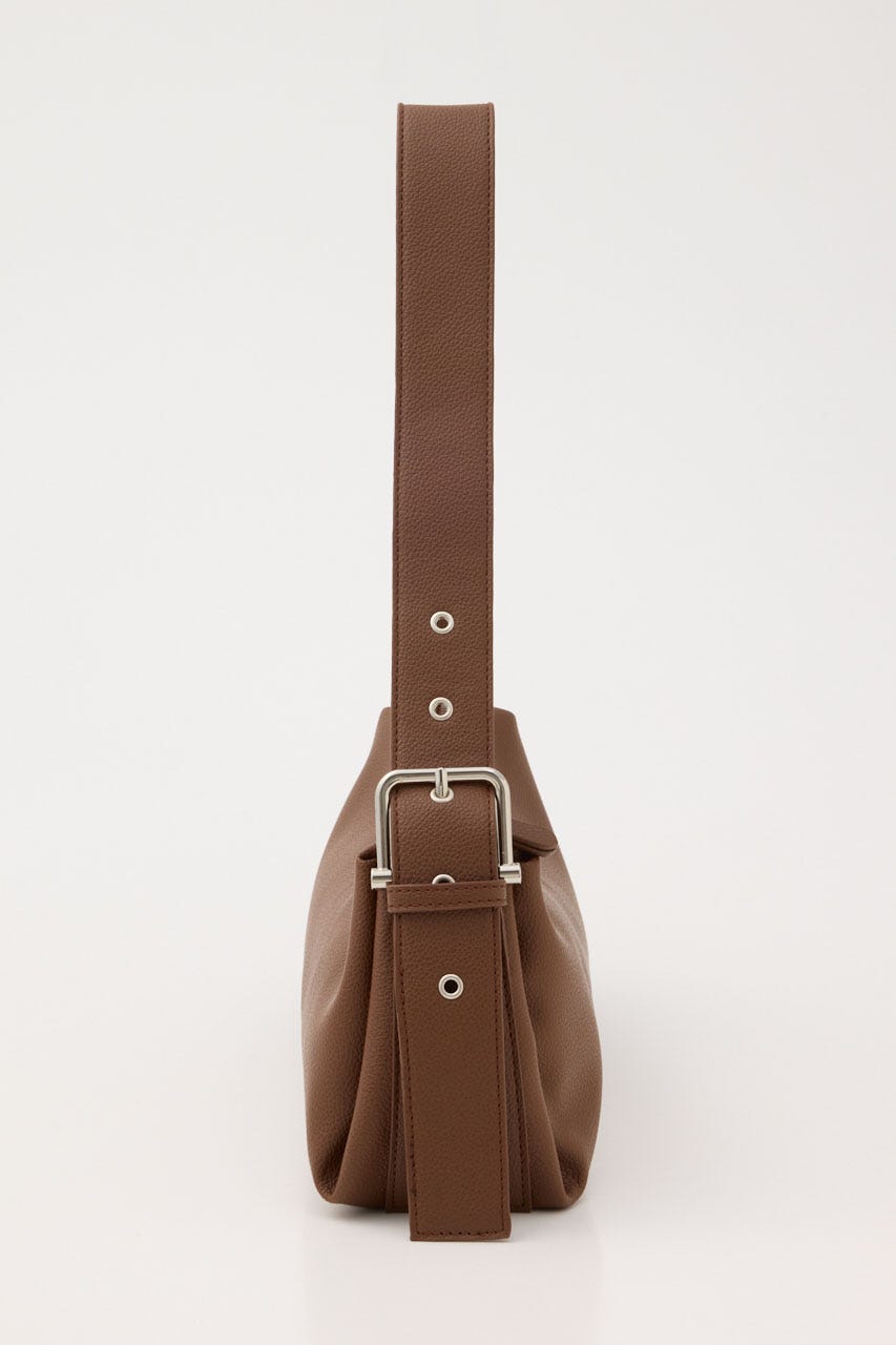 BELTED ONE SHOULDER バッグ BRN FREE