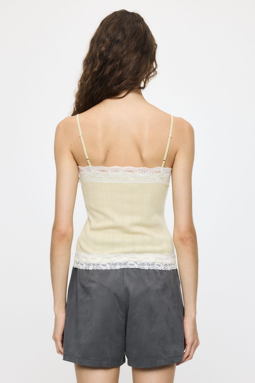 LACY CAMI AND カーディガン L/YEL FREE