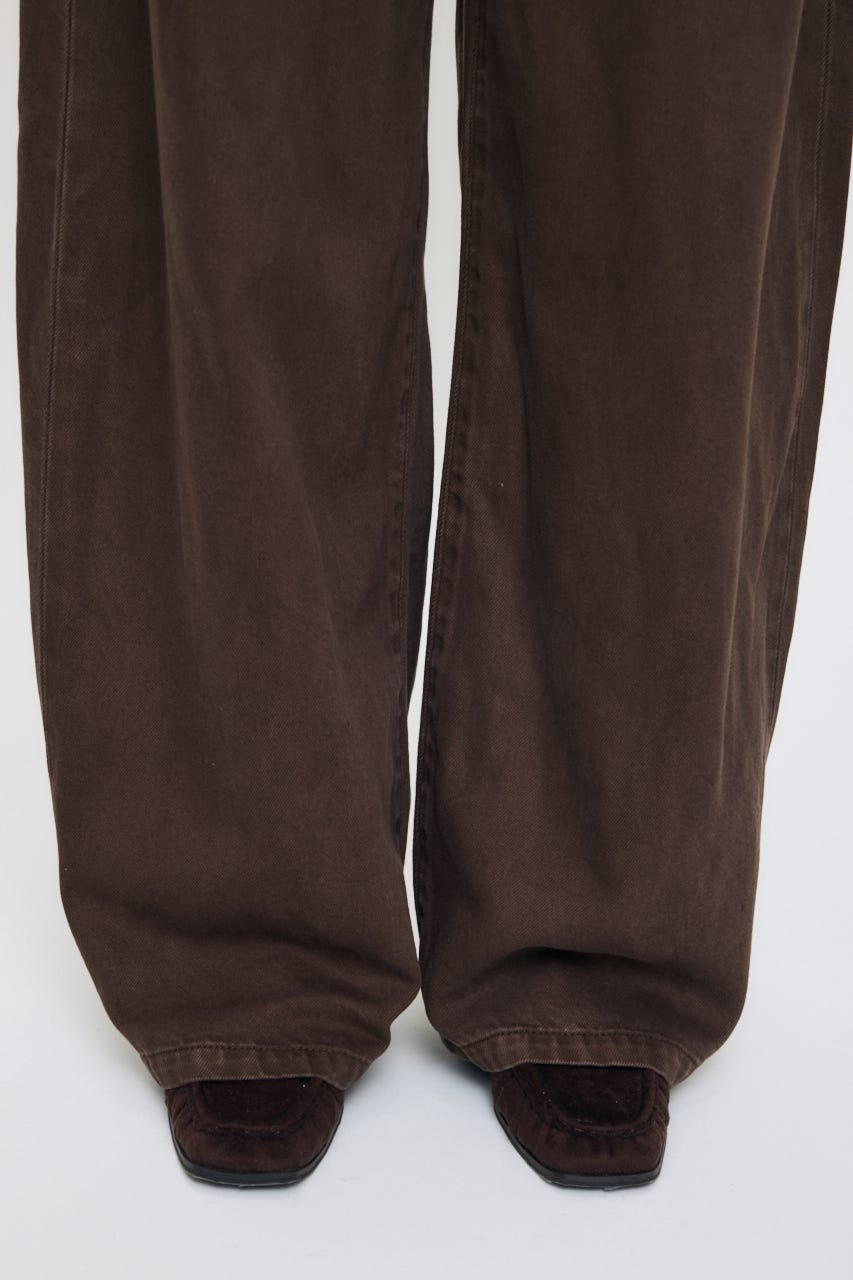 TUCKED DENIM ジャンプスーツ BRN 1