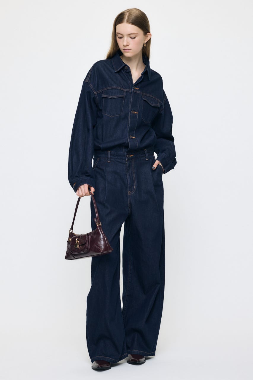 TUCKED DENIM ジャンプスーツ One Wash 2