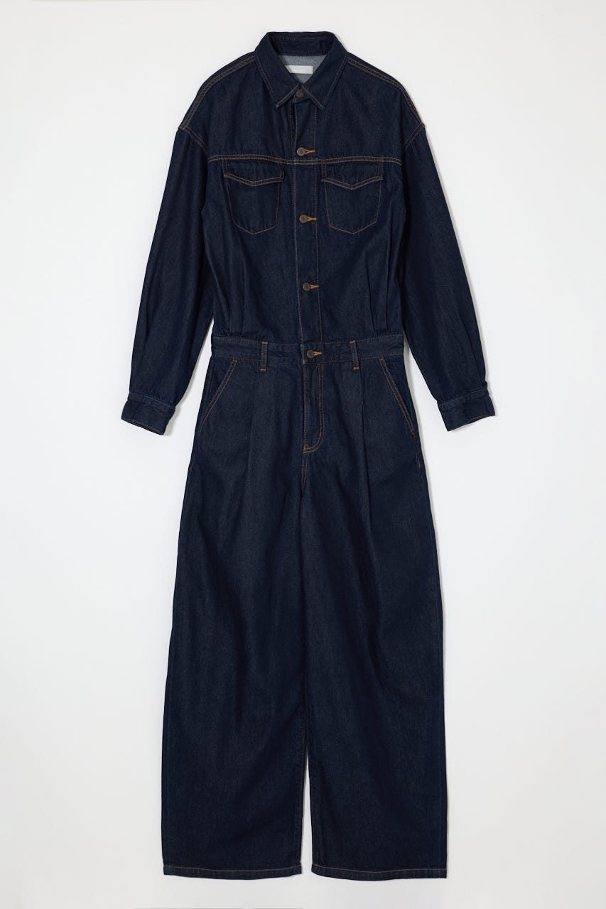 TUCKED DENIM ジャンプスーツ One Wash 2