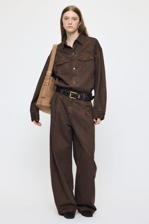 TUCKED DENIM ジャンプスーツ